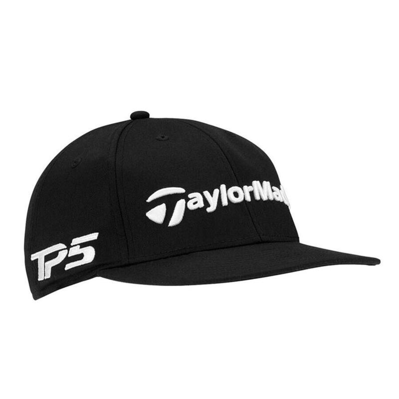 TaylorMade Tour Flat Bill Golf Cap - Black