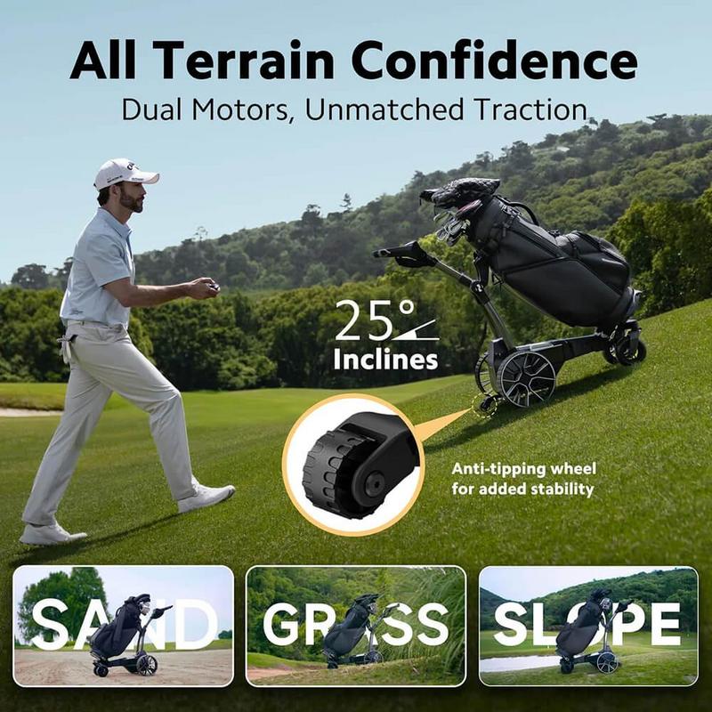 NAVEE Birdie 3 Electric Remote Golf Trolley - Extended Lithium - main image