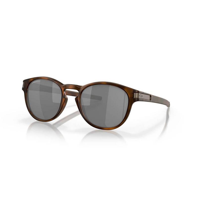Photos - Sunglasses Oakley Latch  - Matte Brown Tortoise w/Prizm Black Lens 