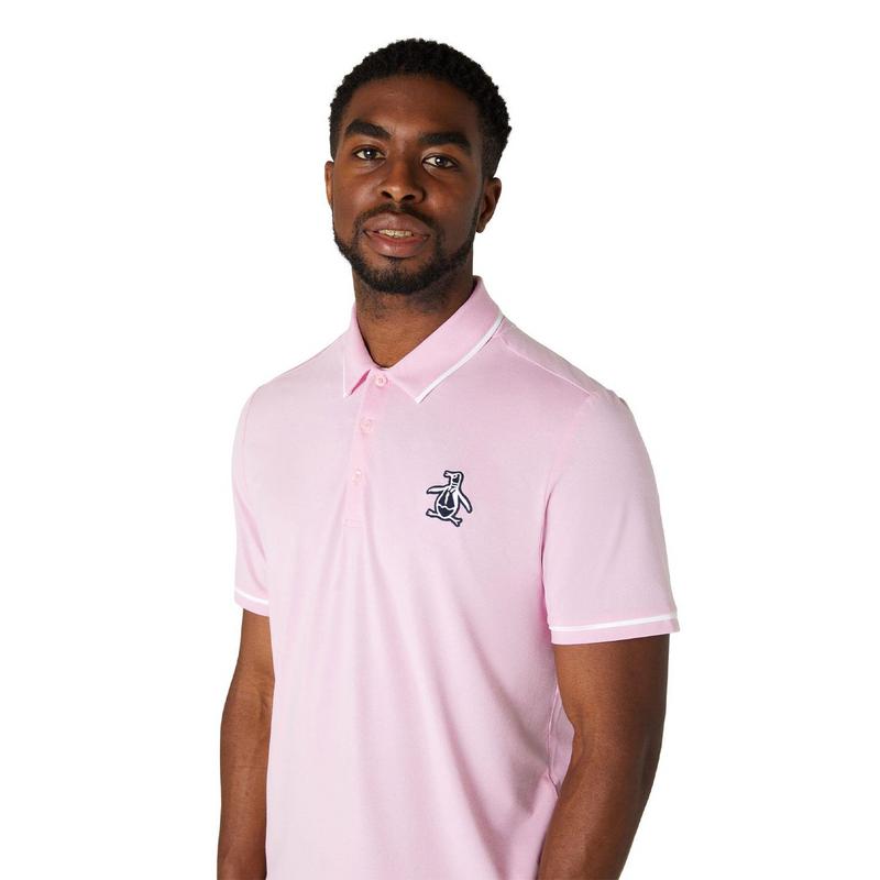 Pink golf polo shop