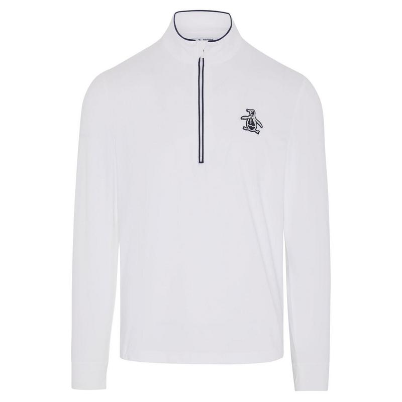 Original Penguin Performance Earl 1/4 Zip Golf Sweater - Bright White - main image