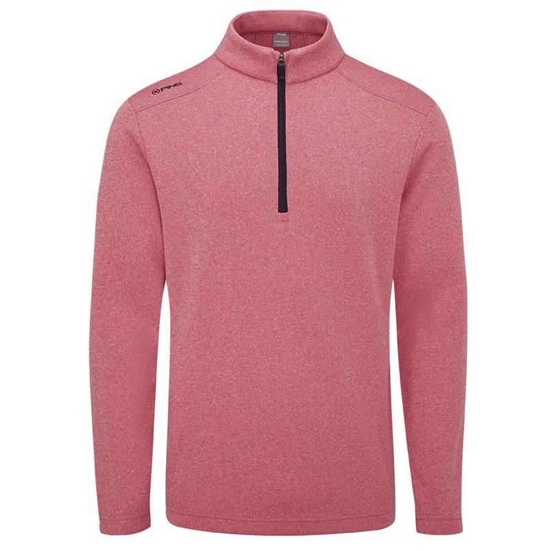 Ramsey Midlayer Golf Sweater - Rhapsody Pink Marl