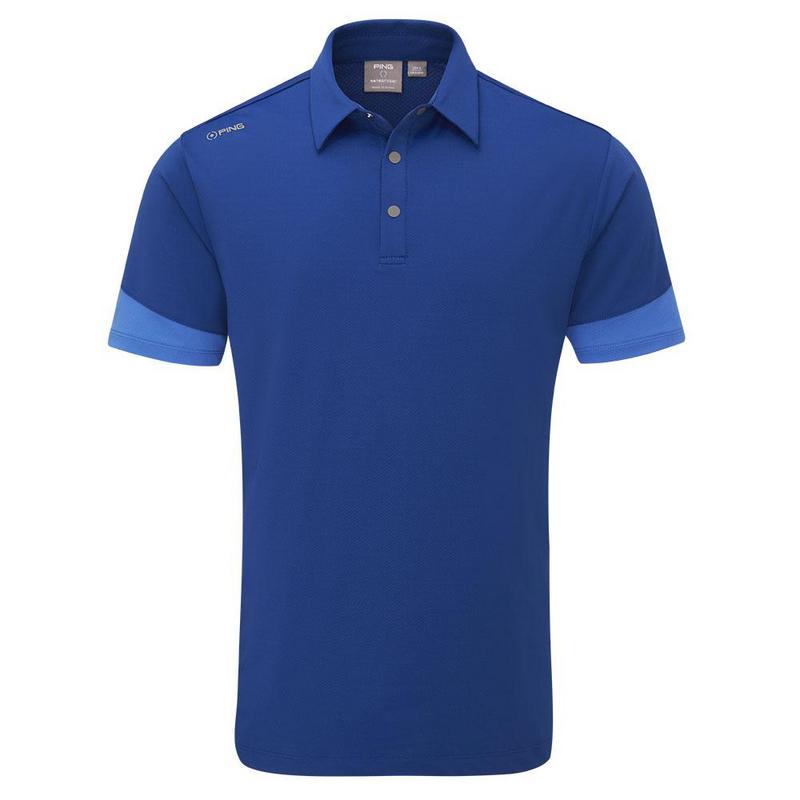 Ping Ty Golf Polo Shirt - Inky/Bright Cobalt