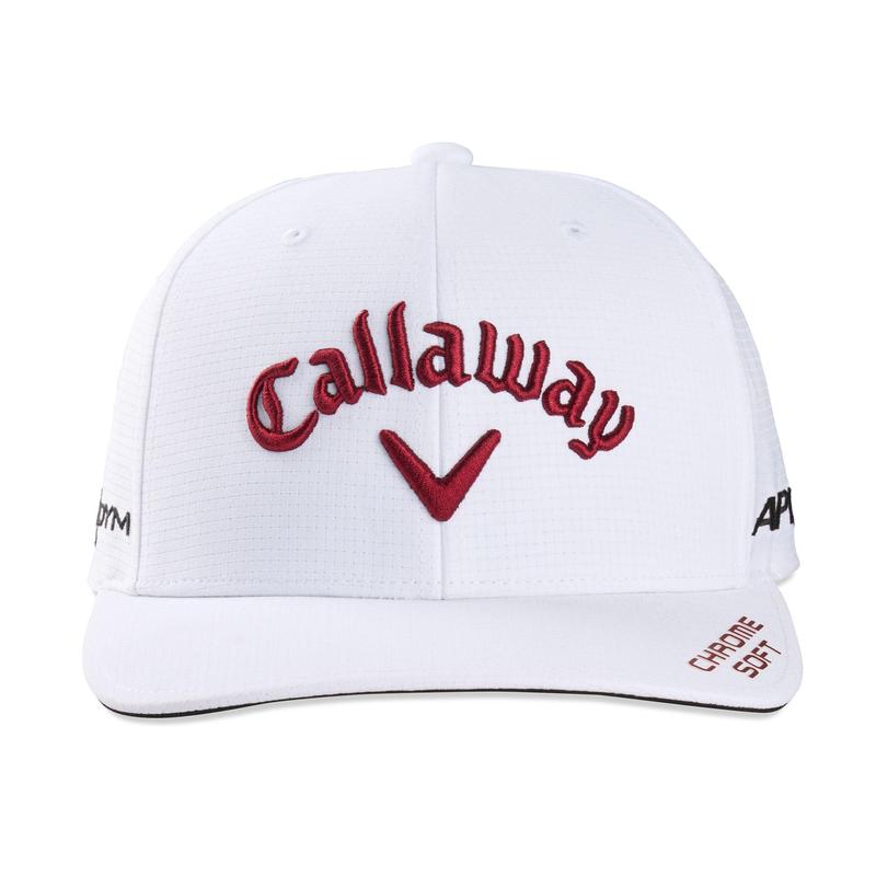 Callaway Paradym Tour Authentic Performance Golf Cap - White/Cardinal Red