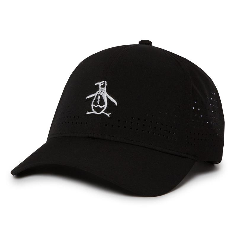 Original Penguin Perforated Golf Cap - Black - main image