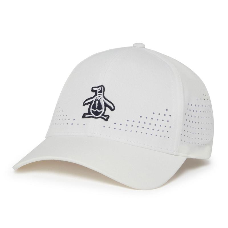 Original Penguin Perforated Golf Cap - Bright White - main image
