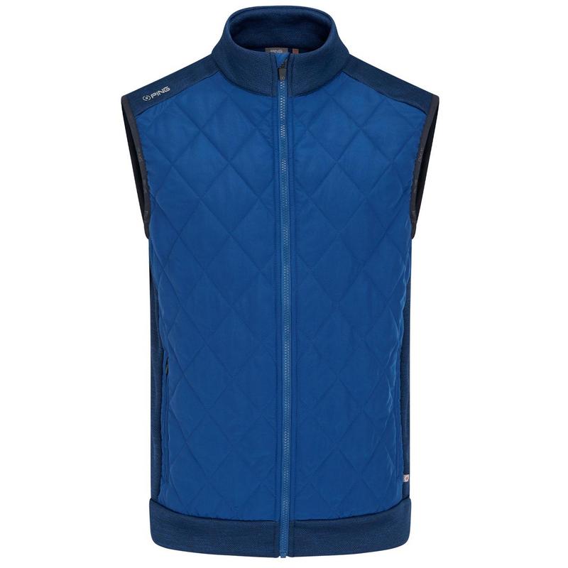 Ping Aaran Quilted Hybrid Vest Inky Marl Mens XX Large Inky Marl