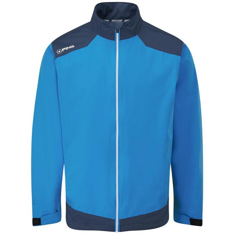 SensorDry AquaDrive Waterproof Golf Jacket - Oxford Blue/Black