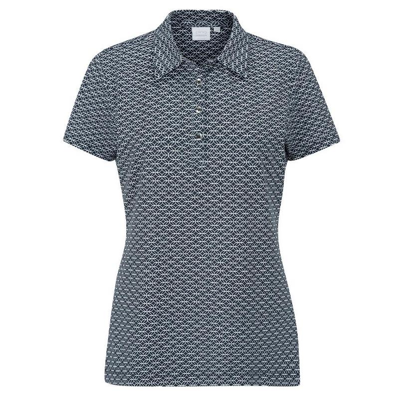 Ping Ladies Rumour Printed Golf Polo Navy / White