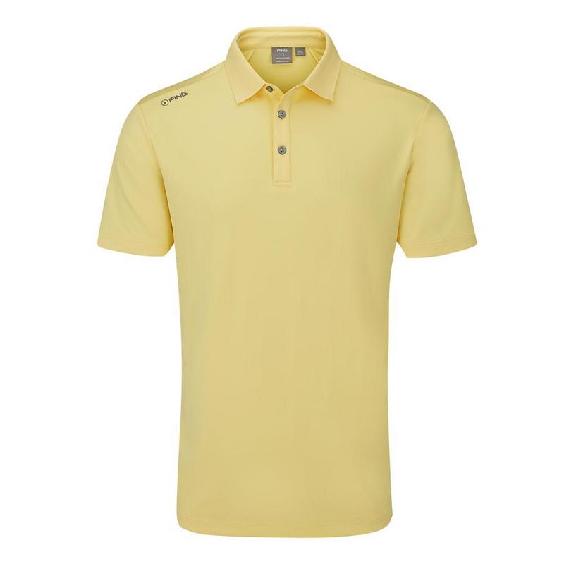 Ping Lindum Golf Polo Shirt - Lemon - main image