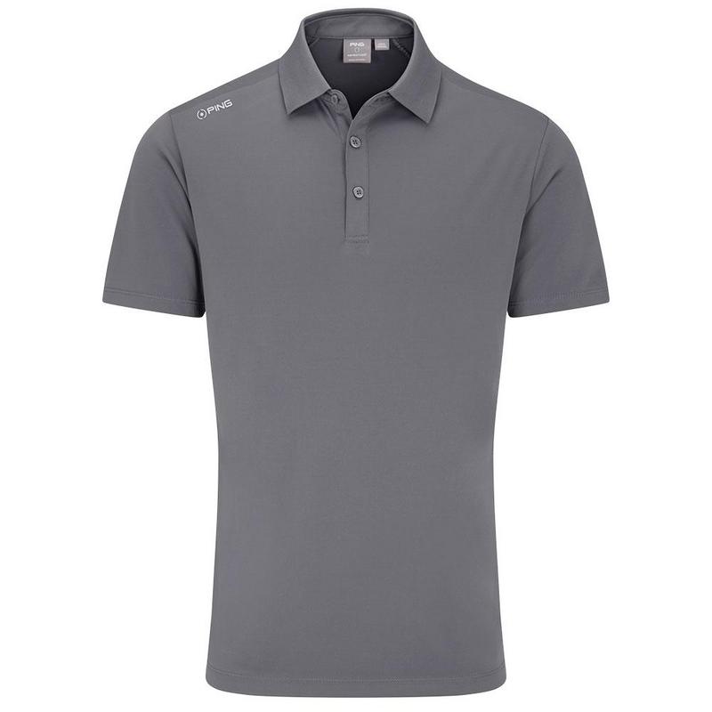 Ping Lindum Golf Polo Shirt - Rock Grey - main image