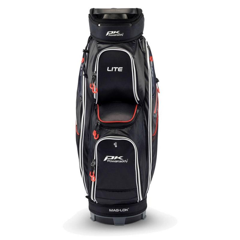 PowaKaddy Lite Golf Cart Bag - Black/White/Red - main image