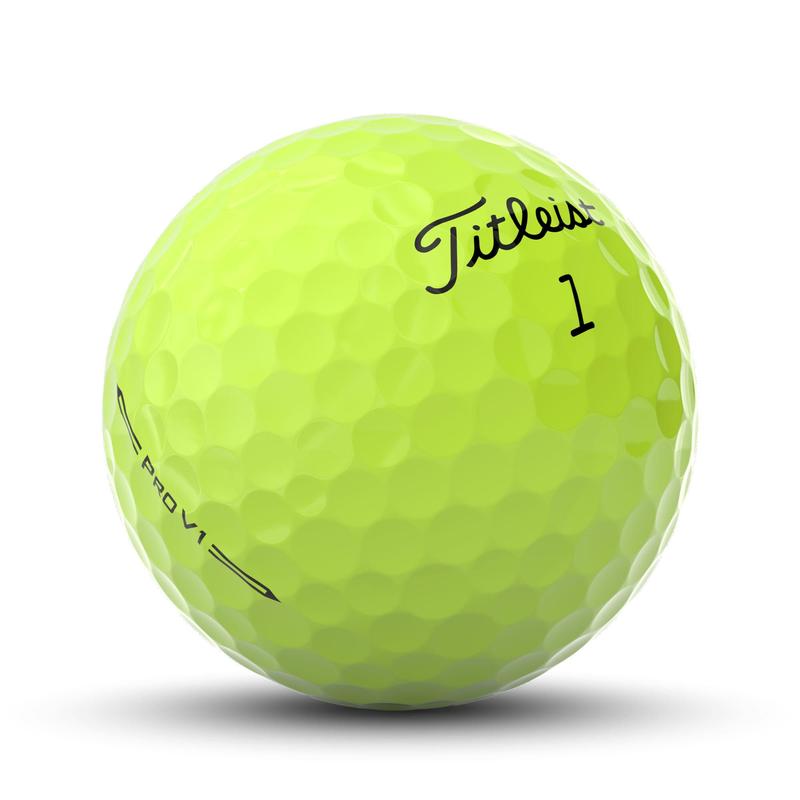 Titleist Pro V1 Yellow Golf Balls Dozen Pack - 2023 Hero 2 Main | Click Golf