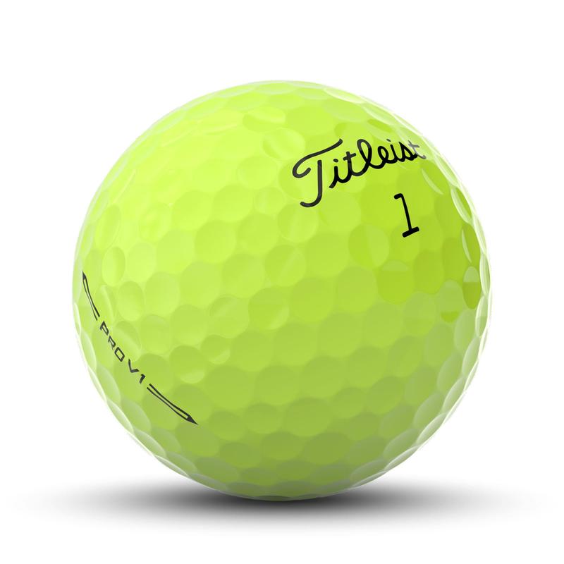 Titleist Pro V1 Yellow Golf Balls Dozen Pack - 2023 Hero 2 Main | Click Golf - main image