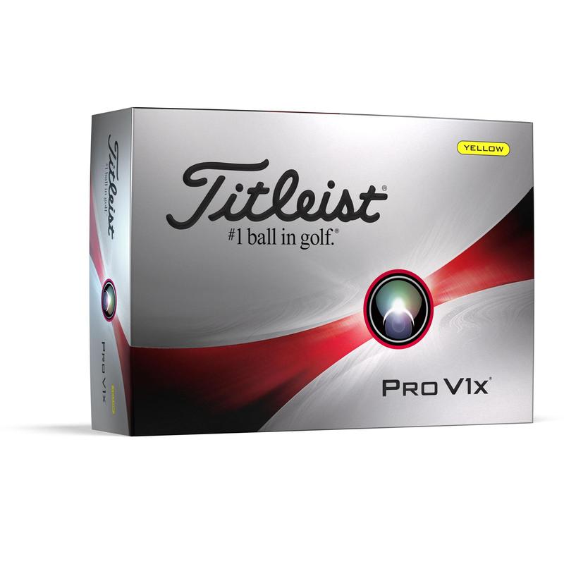 Titleist Pro V1x Yellow Golf Balls Dozen Pack - 2023 Hero Main | Click Golf
