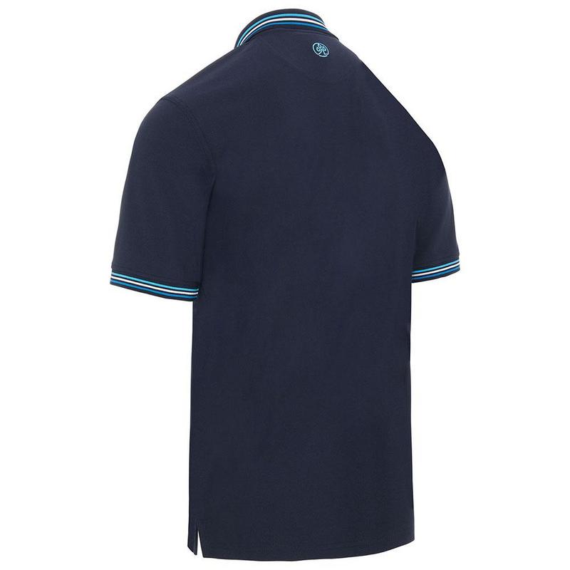 ProQuip Striped Collar Golf Polo Shirt - Navy - main image