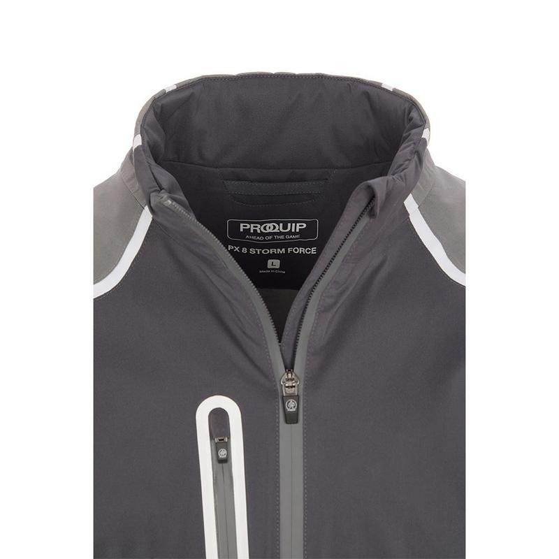 ProQuip PX8 Stormforce Waterproof Golf Jacket - Grey - main image