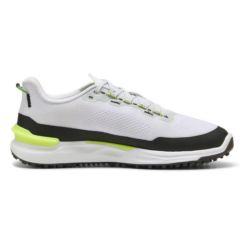 Puma Ignite Elevate X Golf Shoes - Puma White/Puma Black/Safety Yellow - main image
