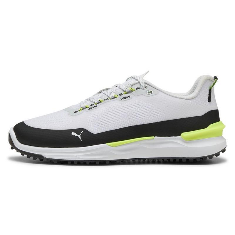 Puma Ignite Elevate X Golf Shoes - Puma White/Puma Black/Safety Yellow - main image
