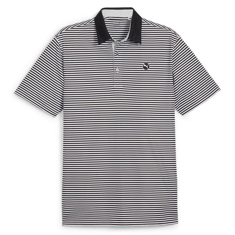 Puma Pure Stripe Polo Puma Black Click Golf