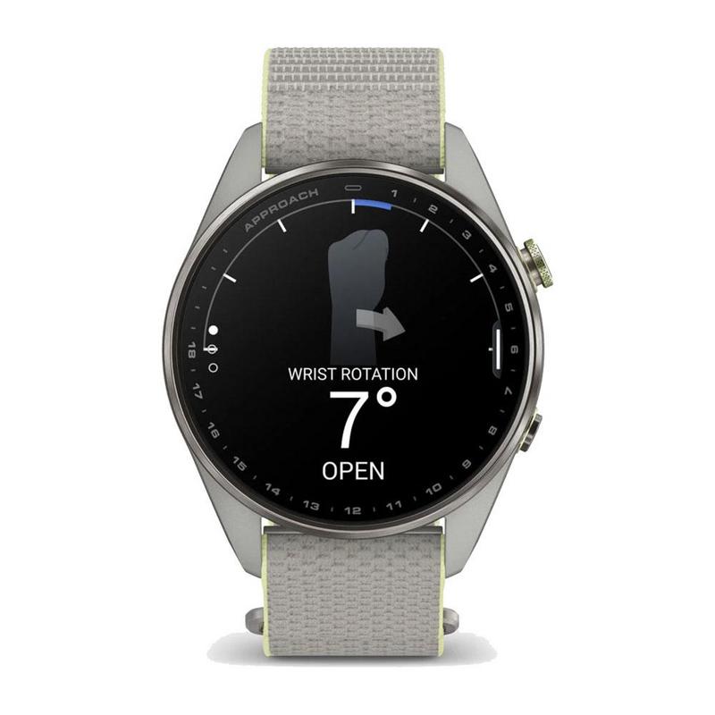 Garmin Approach S72 GPS Golf Smart Watch (47mm) - Silver/Citron - main image