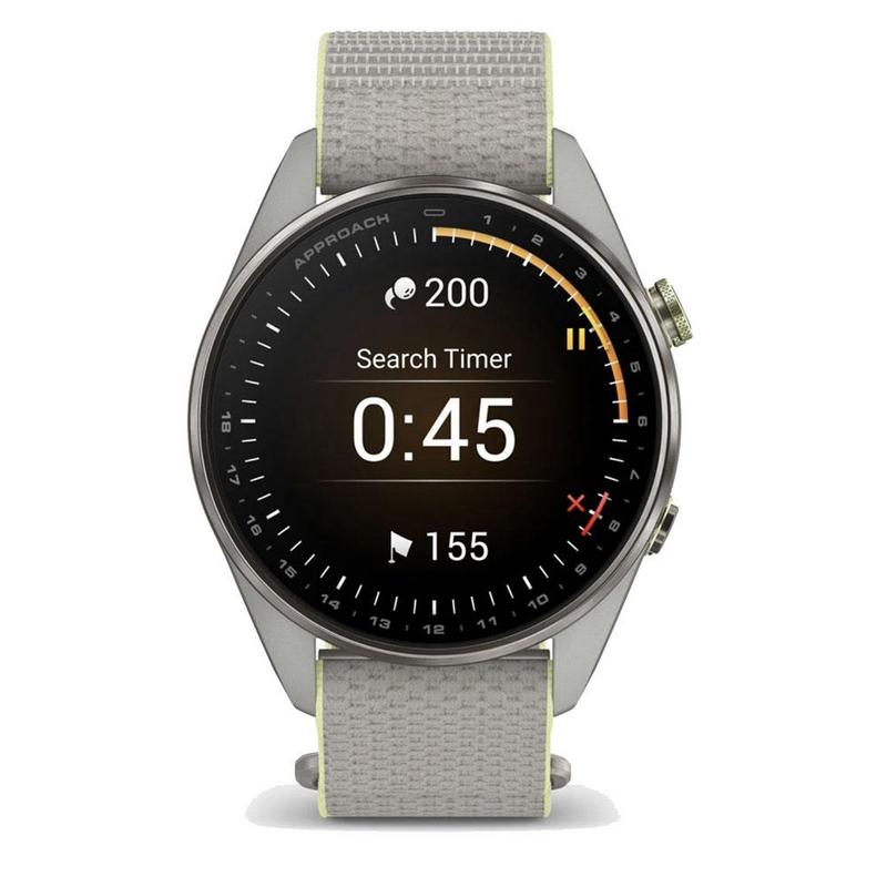 Garmin Approach S72 GPS Golf Smart Watch (47mm) - Silver/Citron - main image
