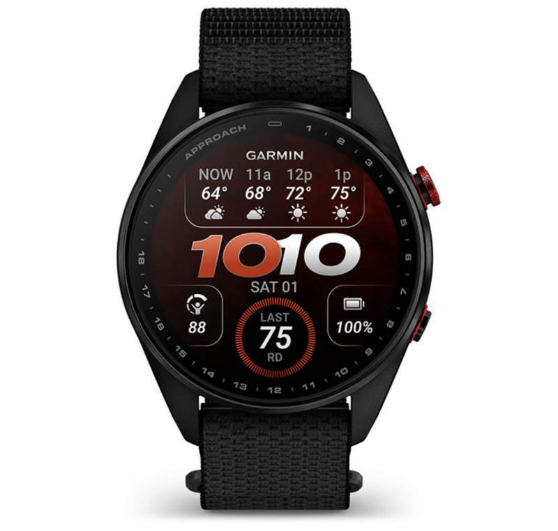 Garmin Approach S72 GPS Golf Smart Watch (47mm) - Carbon Gray/Red - main image