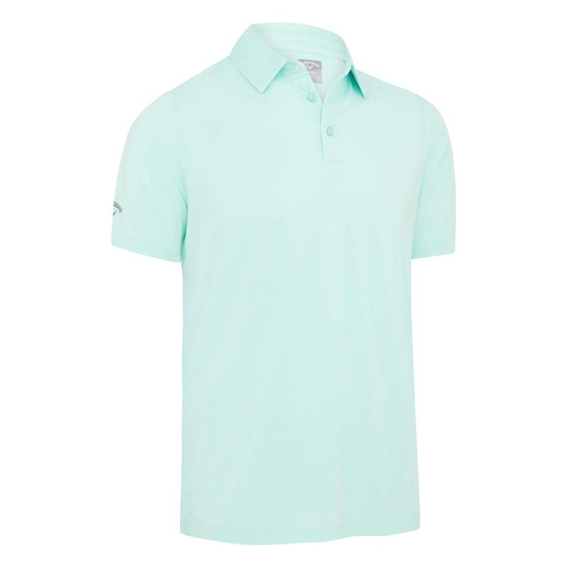 Callaway SS Solid Swing Tech Golf Polo Shirt - Aruba Blue