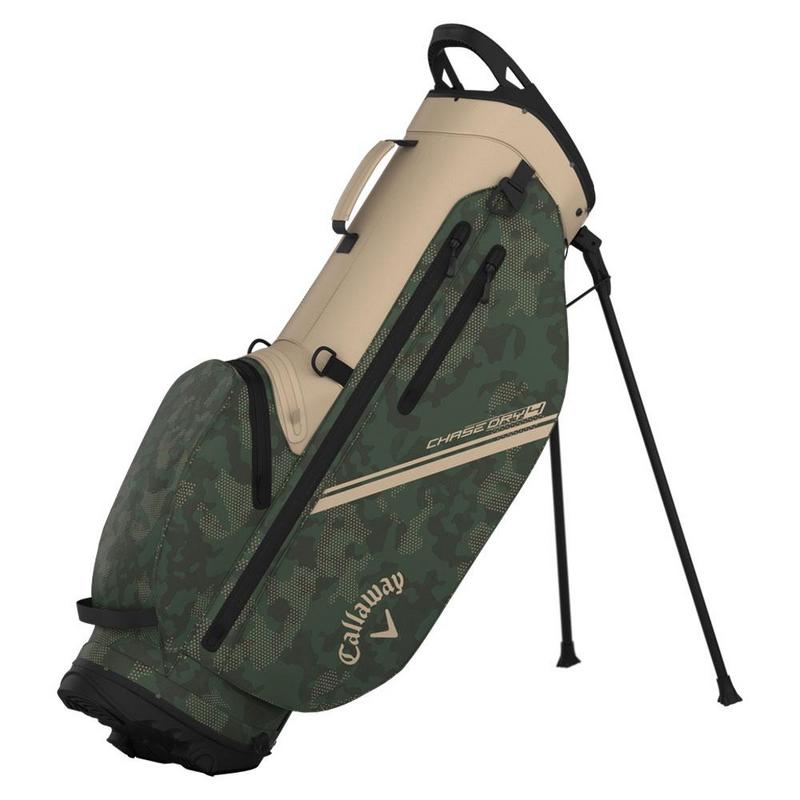 Callaway Chase Dry Waterproof Golf Stand Bag - Tan/Green/Field Camo