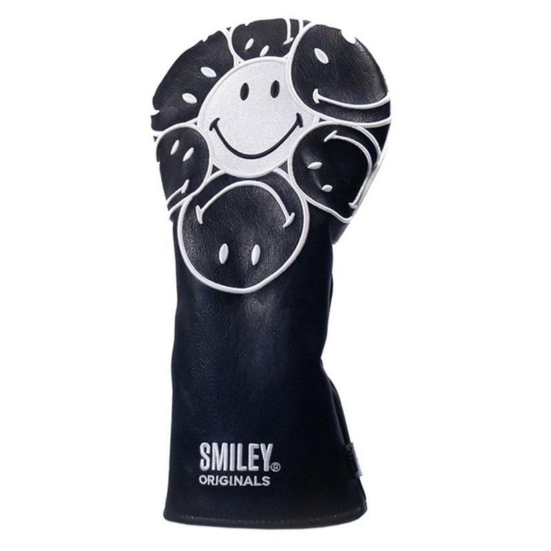 Smiley Original Golf Driver Headcovers - Black