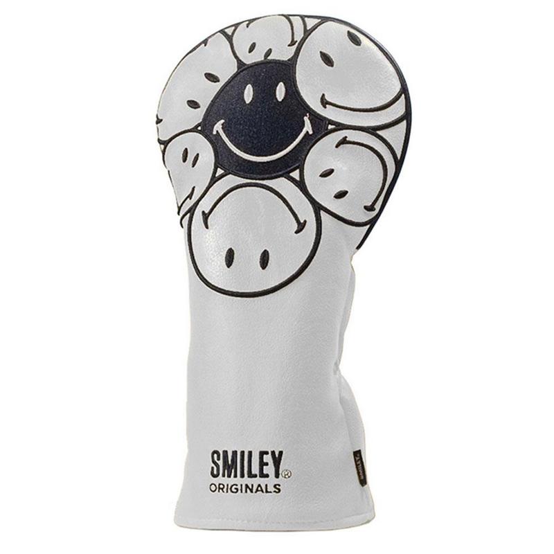 Smiley Original Golf Driver Headcovers - White - main image