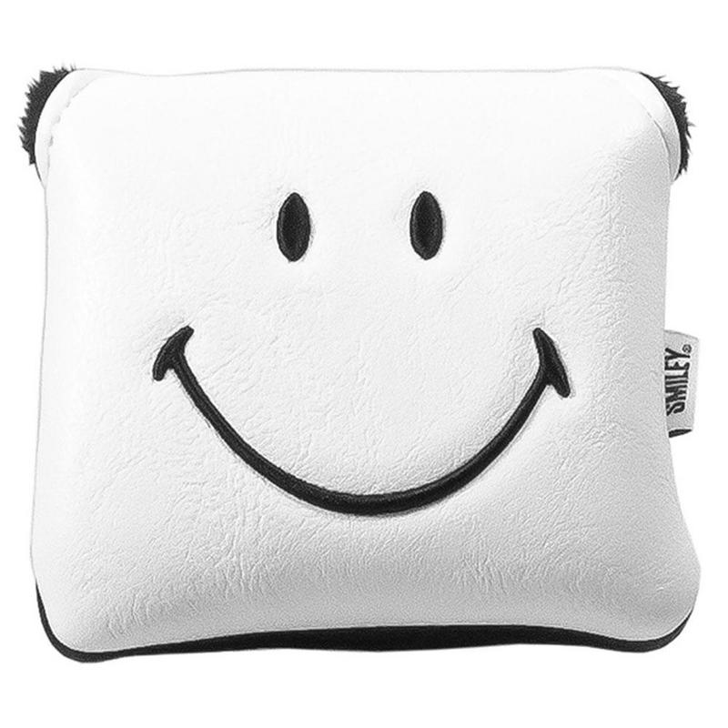 Smiley Original Golf Mallet Putter Headcovers - White