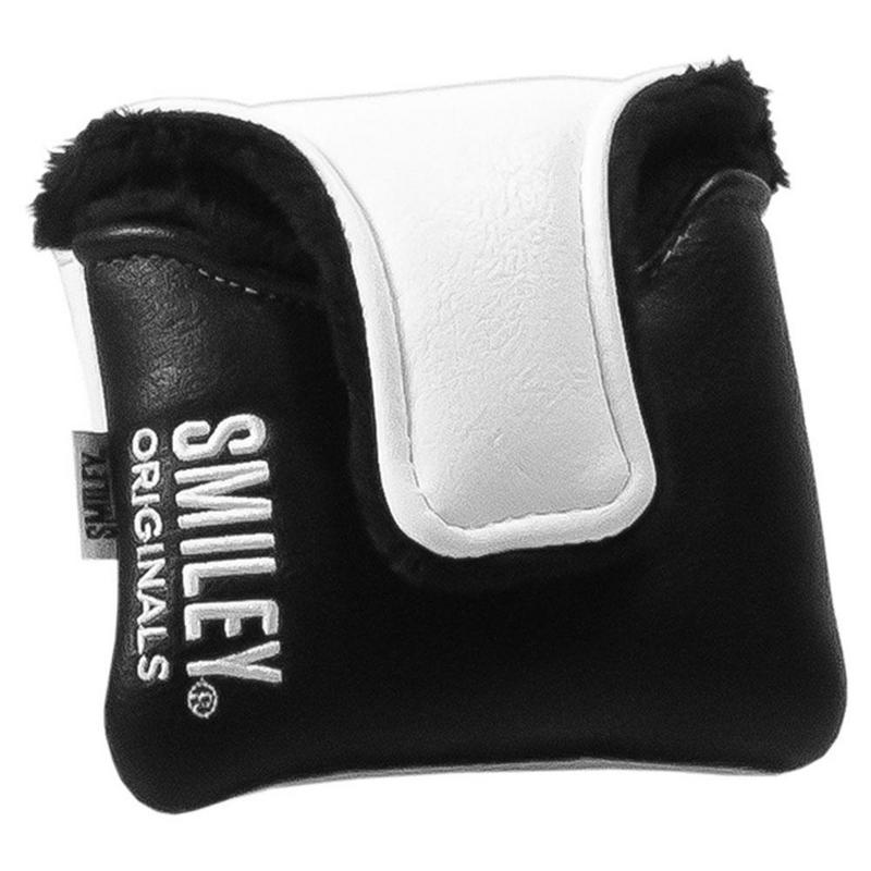 Smiley Original Golf Mallet Putter Headcovers - White - main image