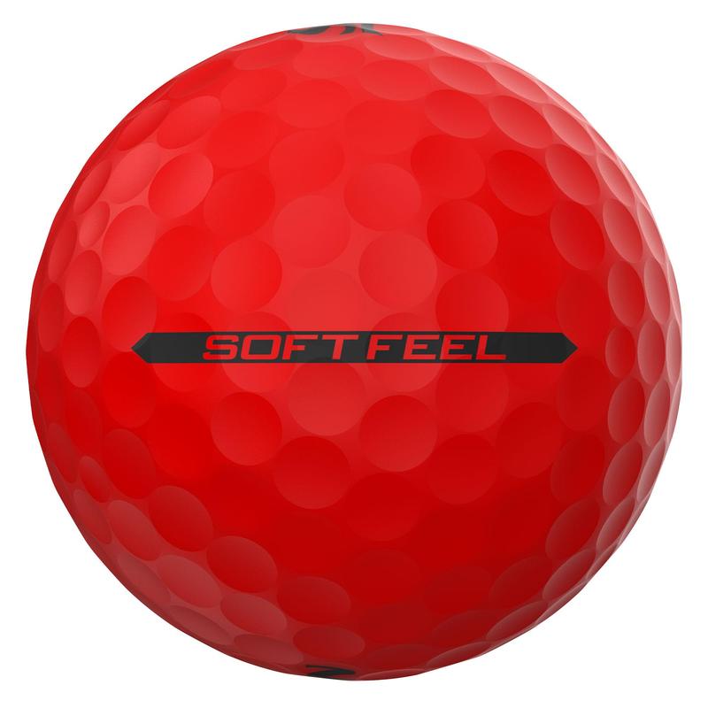 Srixon Soft Feel Brite Golf Balls - Red