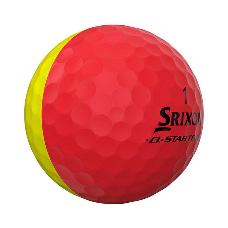 Srixon Q Star Tour Divide Golf Balls - Yellow/Red - main image