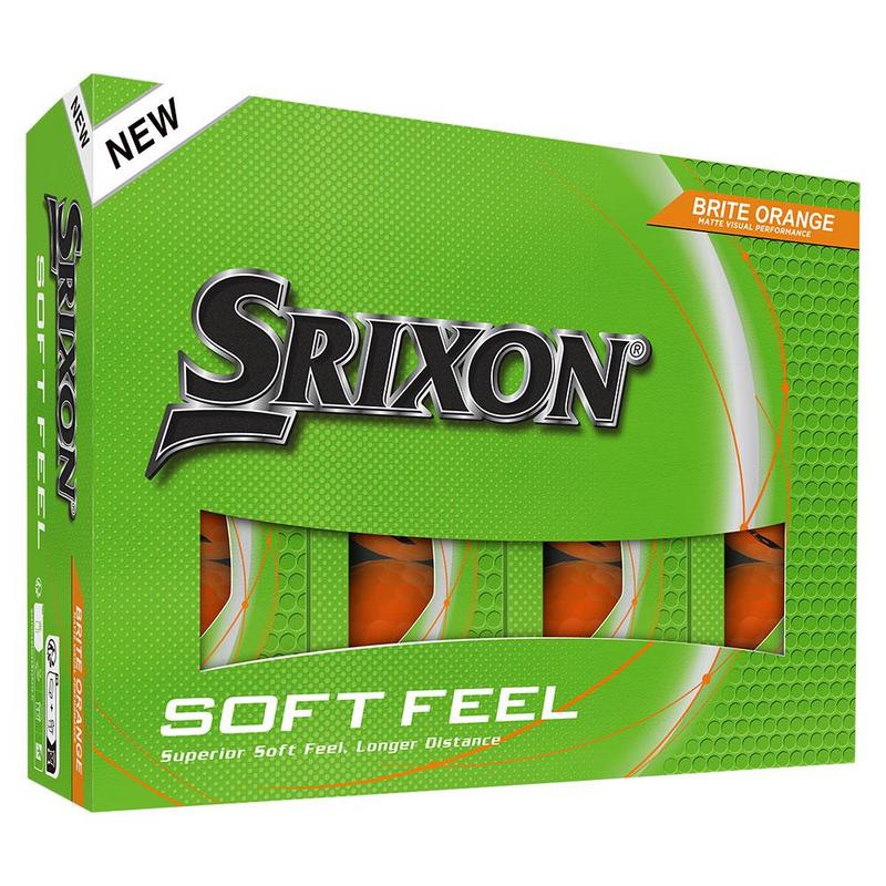 Srixon Soft Feel Brite Golf Balls Orange