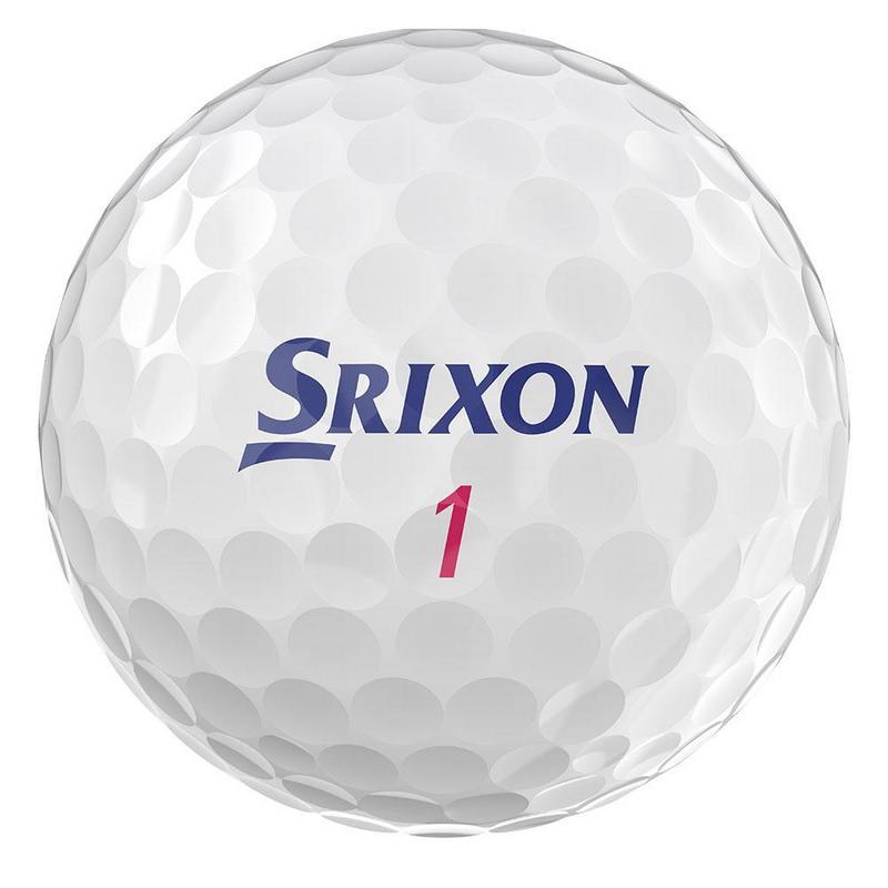 Srixon Soft Feel Ladies Golf Balls - White 3 x Dozen Personalised - main image
