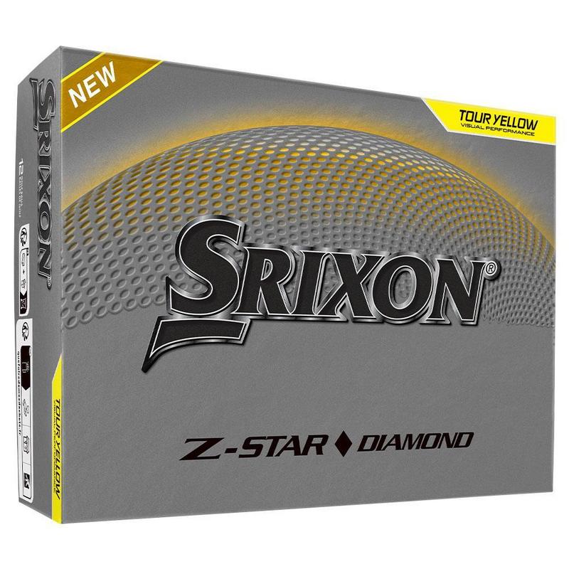 Srixon Z-Star Diamond Golf Balls - Yellow 3 x Dozen Personalised - main image