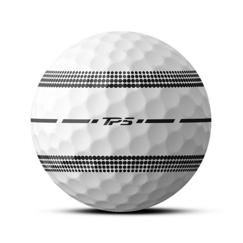 TP5 Stripe Golf Balls - White - main image