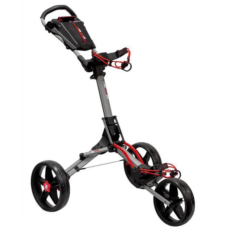 Longridge Ezeglide Bolt 2 Auto Opening Push Trolley - Grey/Red - main image