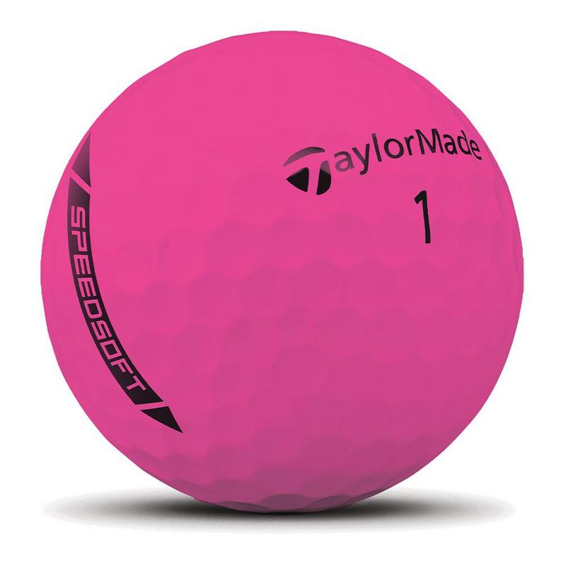 TaylorMade SpeedSoft Golf Balls - Hi-Vis Pink - main image