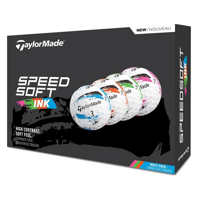 TaylorMade SpeedSoft Ink Golf Balls - Multi - main image