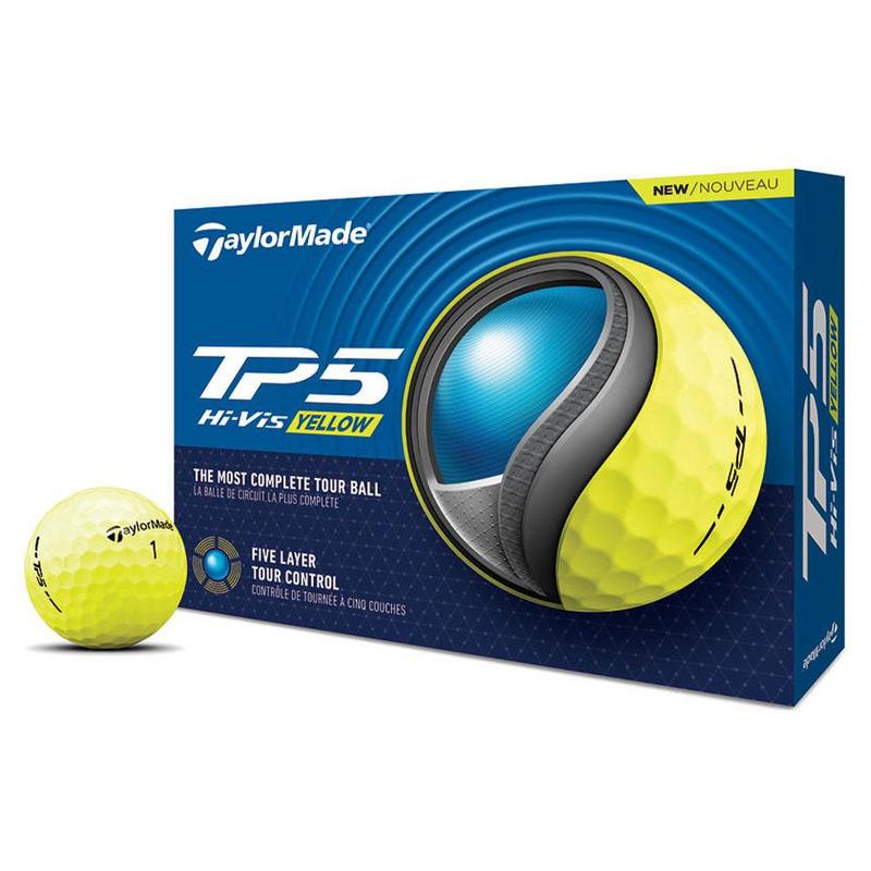 TaylorMade TP5 Golf Balls - Yellow - main image