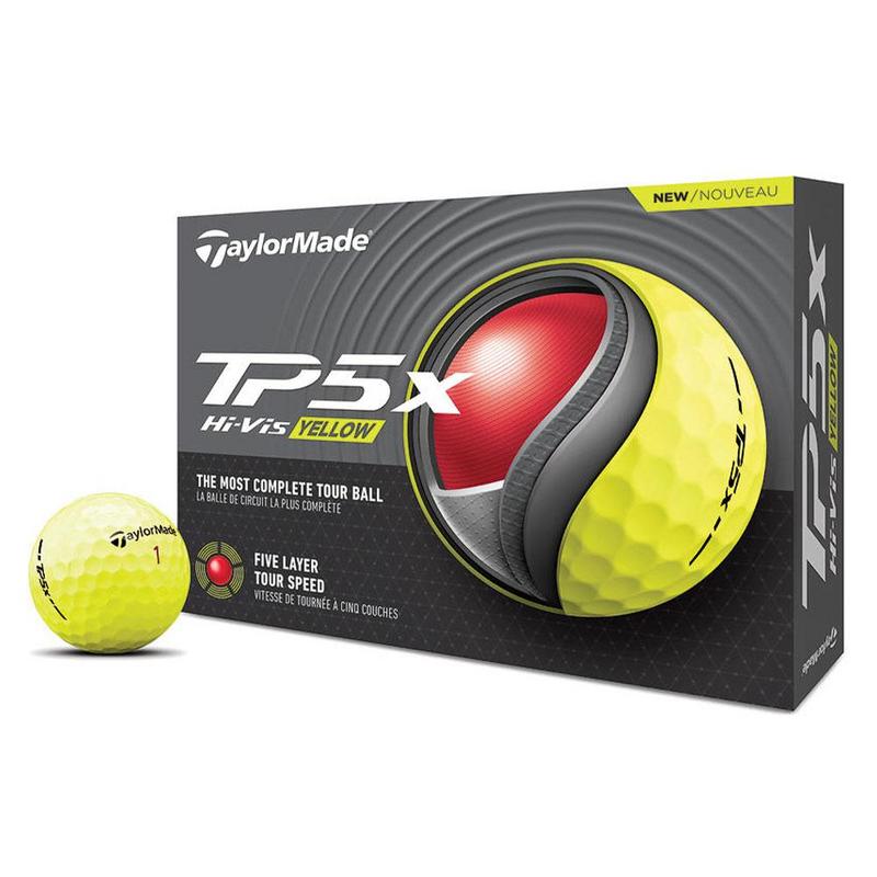 TaylorMade TP5X Golf Balls - Yellow - main image