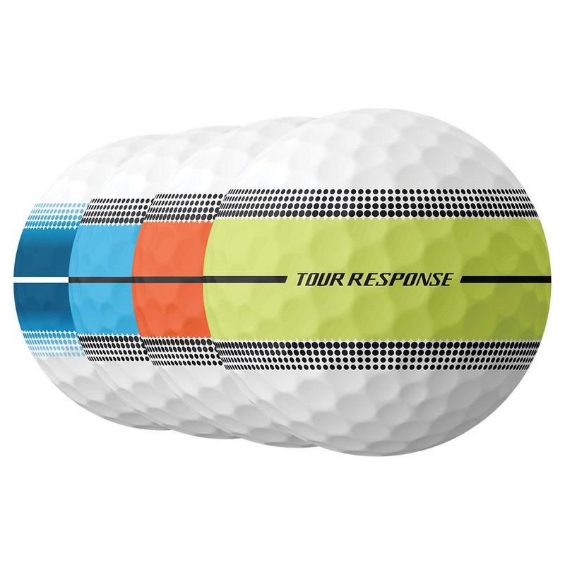 TaylorMade Tour Response Stripe Neon Golf Balls - Multi - main image