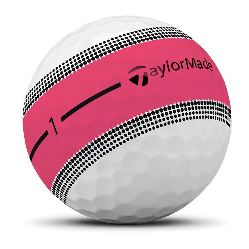 TaylorMade Tour Response Stripe Neon Golf Balls - Pink - main image