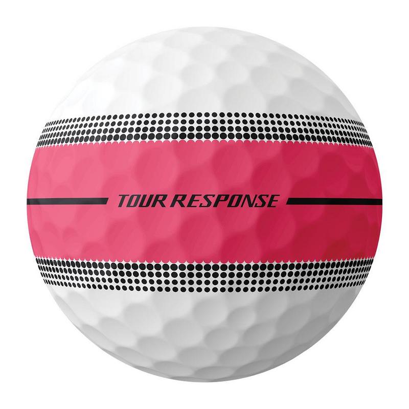 TaylorMade Tour Response Stripe Neon Golf Balls - Pink - main image