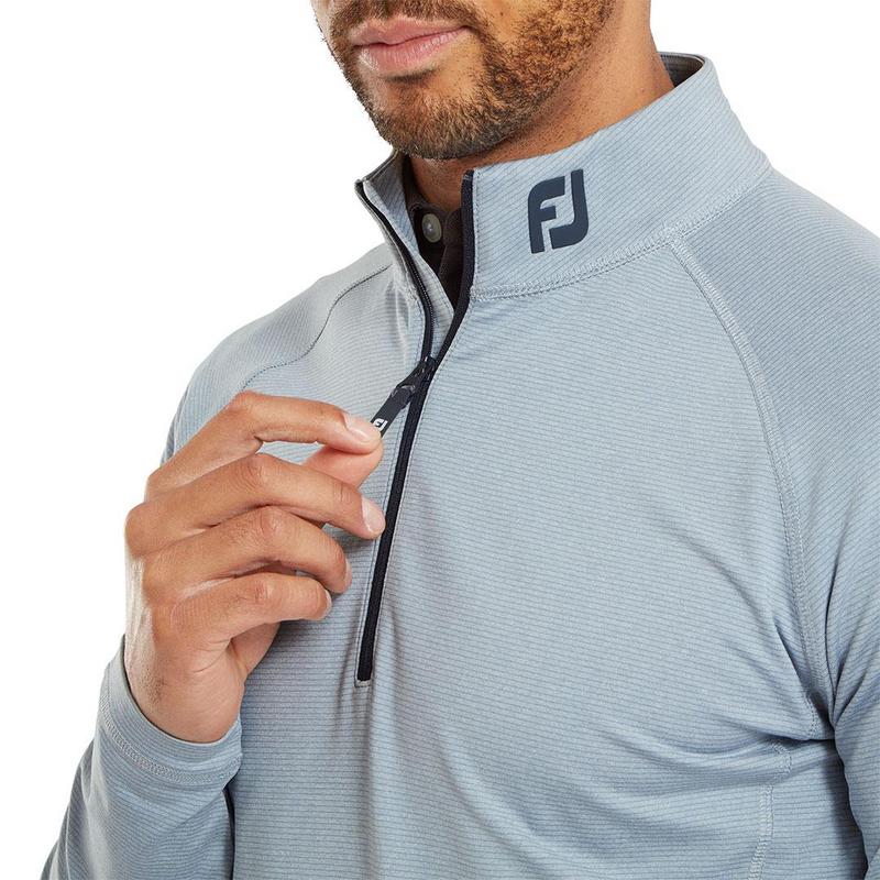 FootJoy ThermoSeries Brushed Back Golf Midlayer - Heather Grey