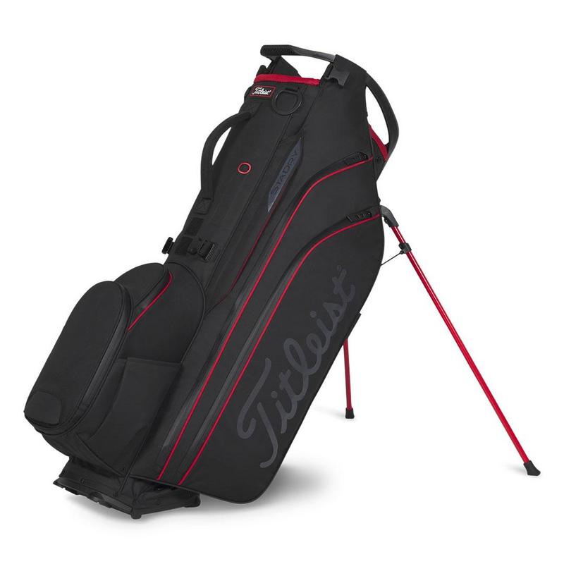 Titleist Hybrid 14 StaDry Golf Stand Bag - Black/Black/Red