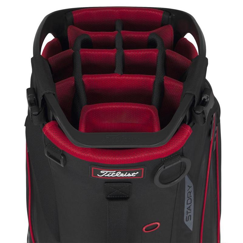 Titleist Hybrid 14 StaDry Golf Stand Bag - Black/Black/Red - main image